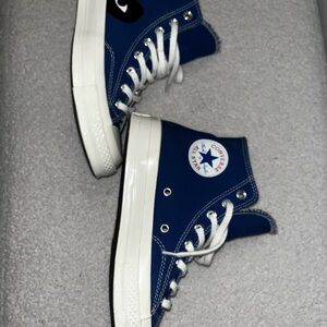 Comme Des Garçon Converse Blue High-Top Sneakers